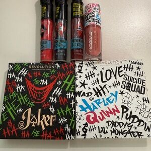 Revolution Joker and Harley Quinn Lip Gloss and Palette Set